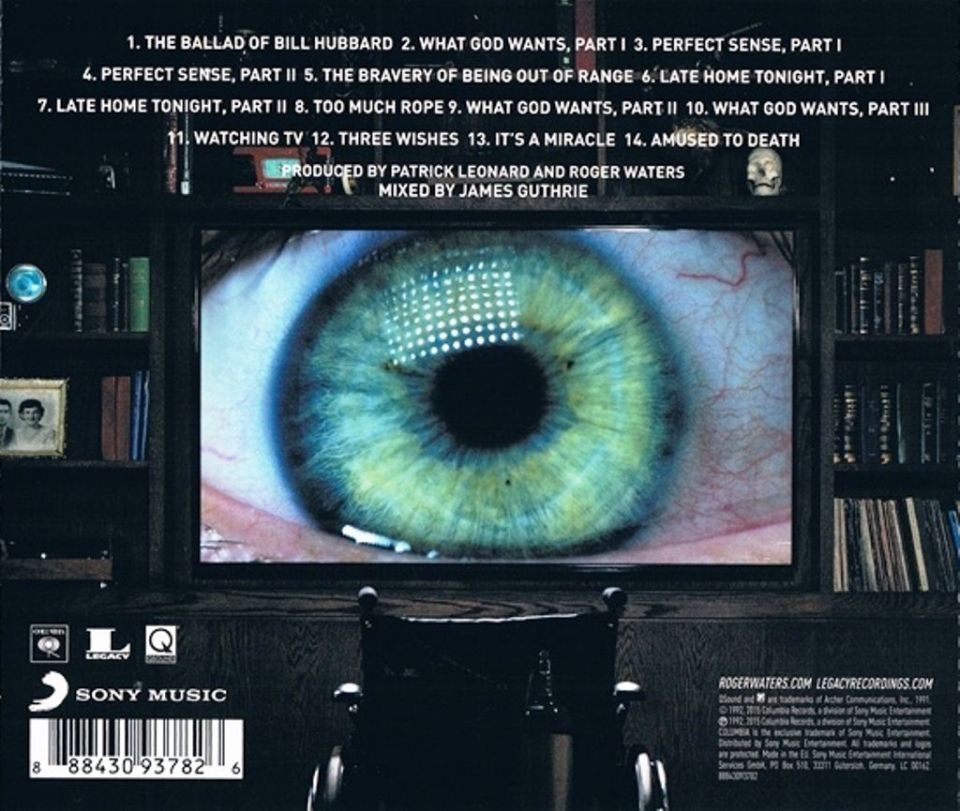 ROGER WATERS - AMUSED TO DEATH (CD)