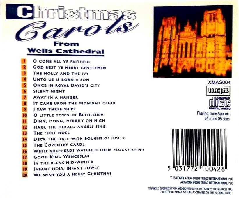 CHRISTMAS - CHRISTMAS CAROLS FROM WELLS CATHEDRAL