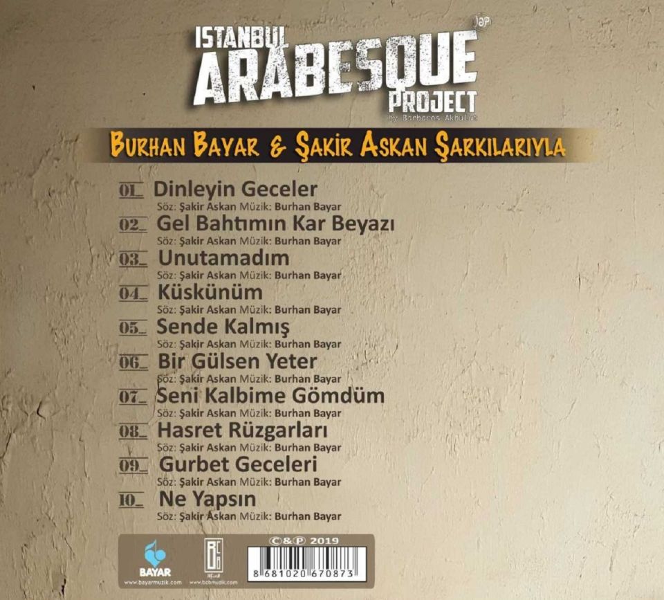 ISTANBUL ARABESQUE PROJECT - BURHAN BAYAR & ŞAKİR ASKAN ŞARKILARIYLA