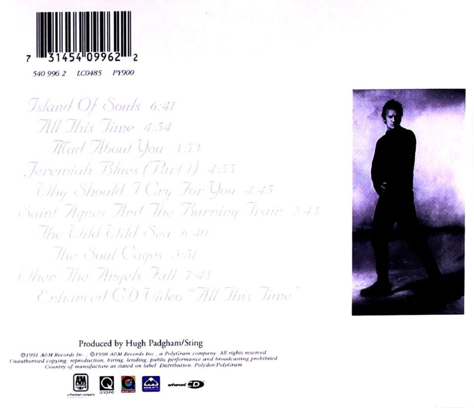 STING - THE SOUL CAGES (CD) (1998)