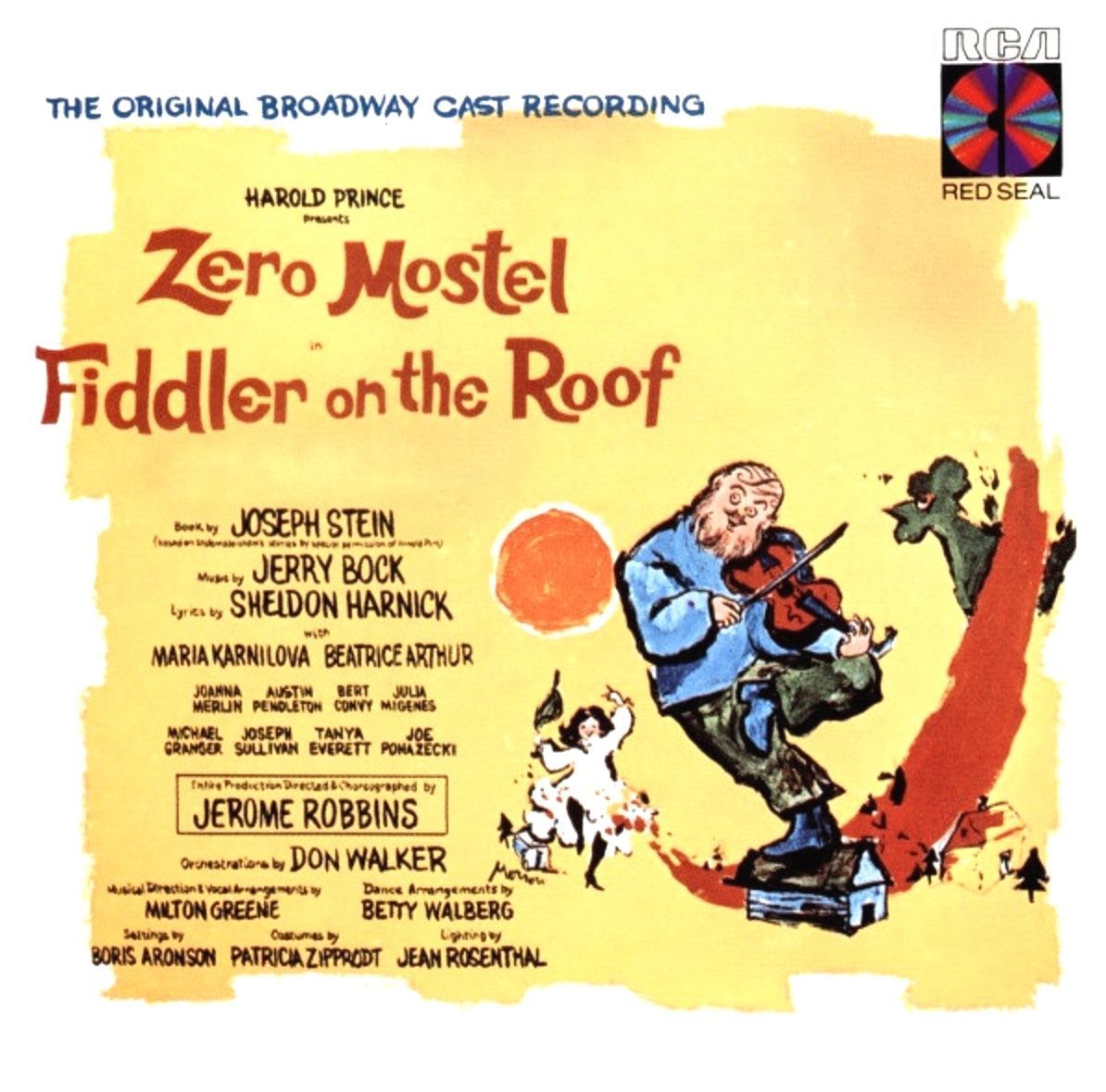 FIDDLER ON THE ROOF - THE ORIGINAL BROADWAY CAST RECORDING (CD) (1986)