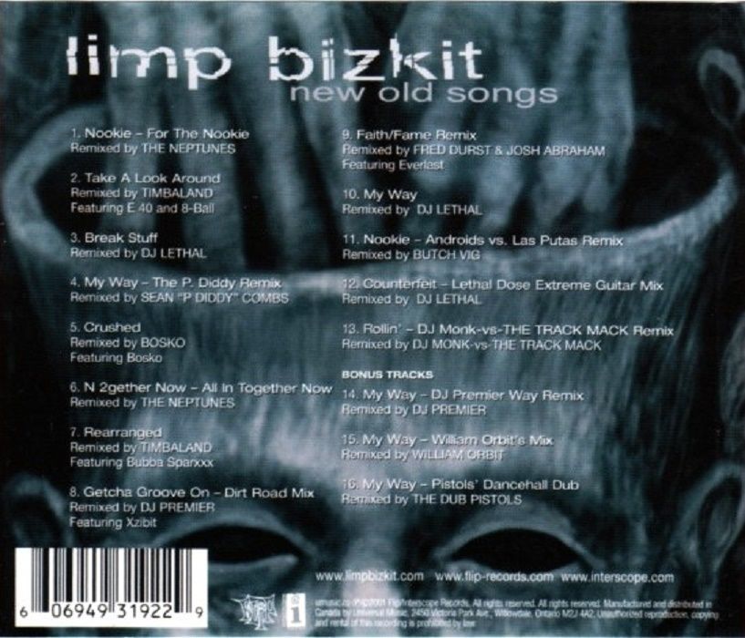 LIMP BIZKIT - NEW OLD SONGS (CD) (2001)