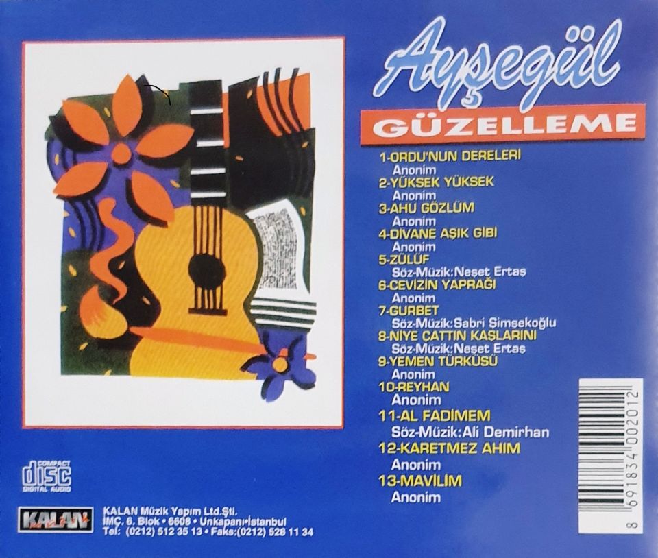AYŞEGÜL - GÜZELLEME (CD) (1994)
