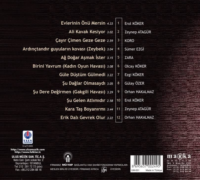 TÜRKÜLERLE TÜRKİYE (TÜRKİYE WITH FOLK SONGS) - 32 ISPARTA