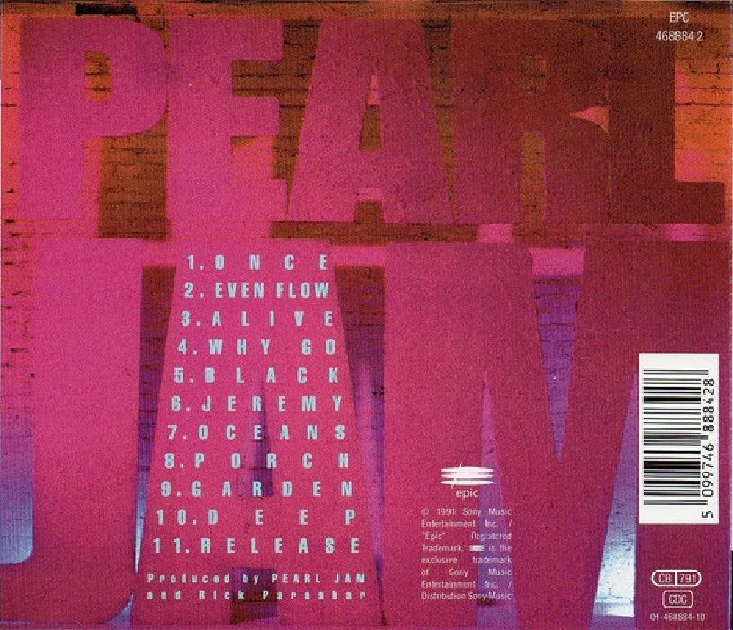 PEARL JAM - TEN (CD) (1991)