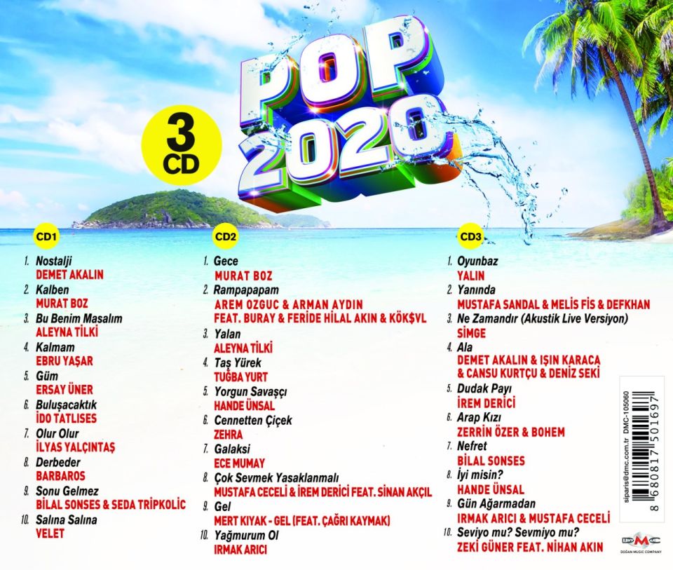 POP 2020 (3CD) - ÇEŞİTLİ SANATÇILAR