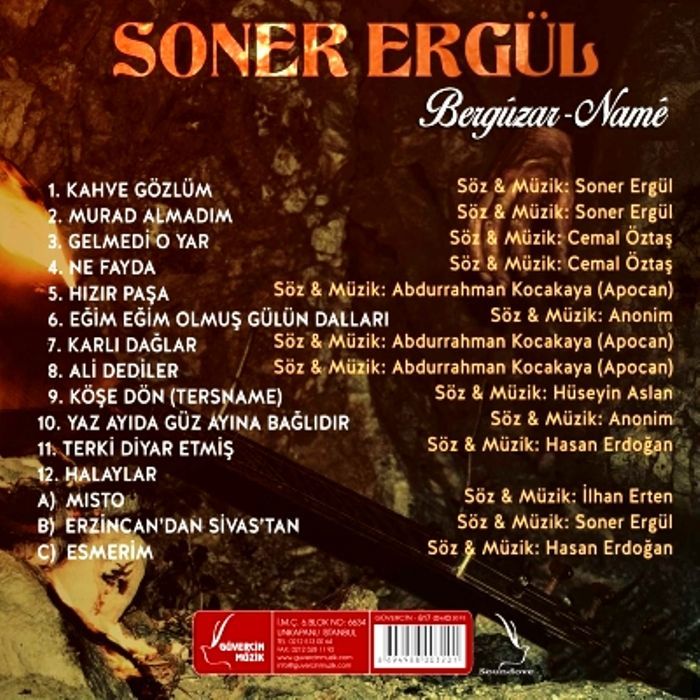 SONER ERGÜL - BERGÜZAR-NAME