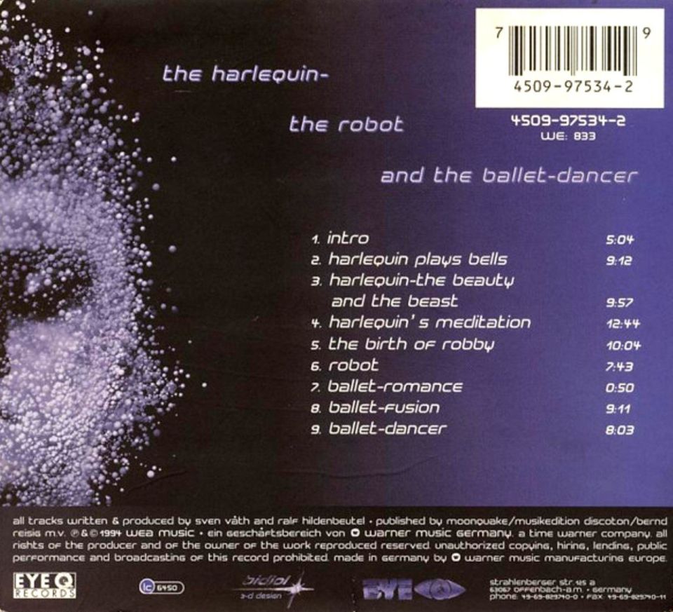 SVEN VOTH - THE HARLEQUIN-THE ROBOT AND THE BALLET-DANCER (CD)