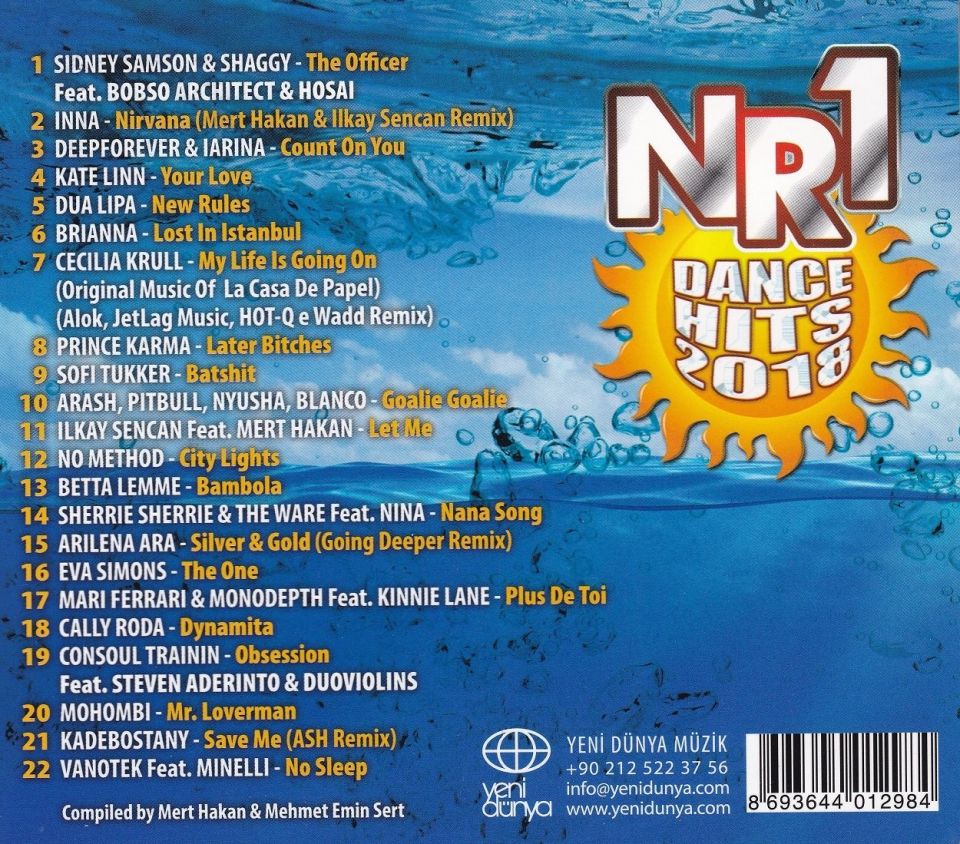 NUMBER 1  DANCE HITS 2018 - VARIOUS