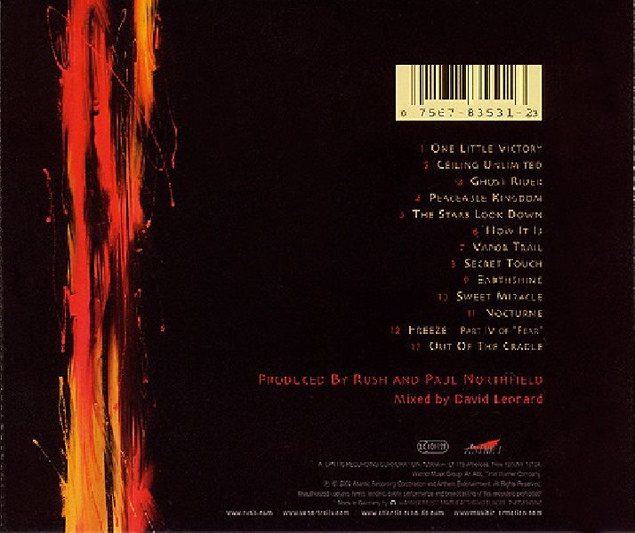 RUSH - VAPOR TRAILERS (CD) (2002)