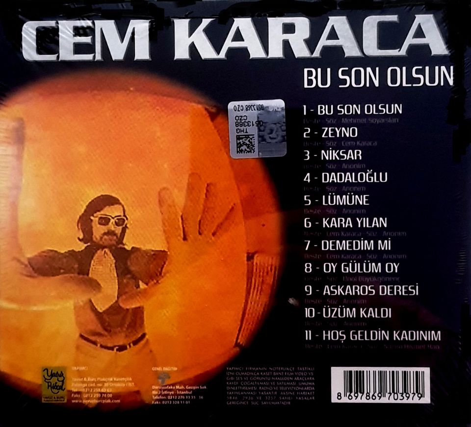 CEM KARACA - BU SON OLSUN (CD) (2015)