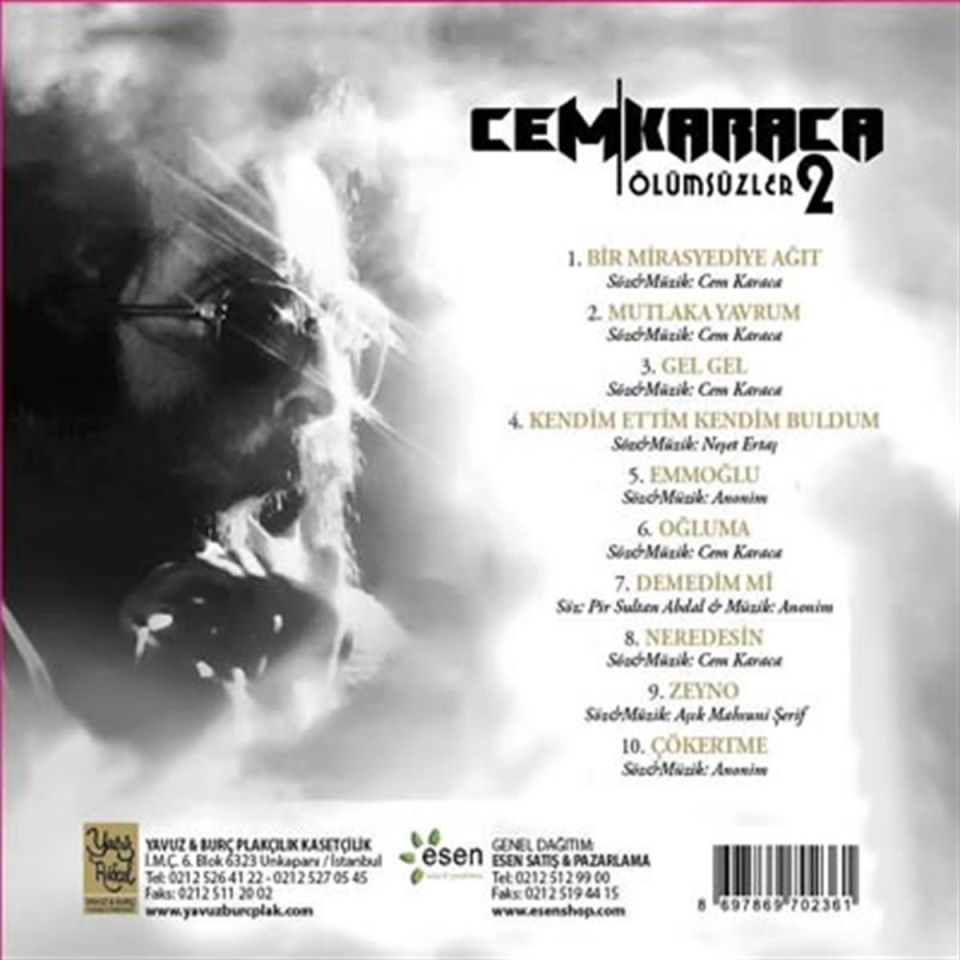CEM KARACA - ÖLÜMSÜZLER 2 (CD) (2011)