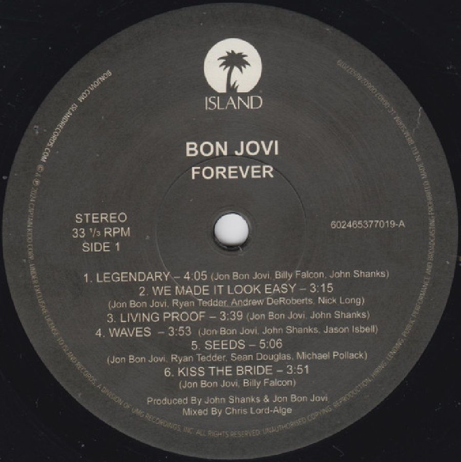 BON JOVI - FOREVER (LP) (2024)