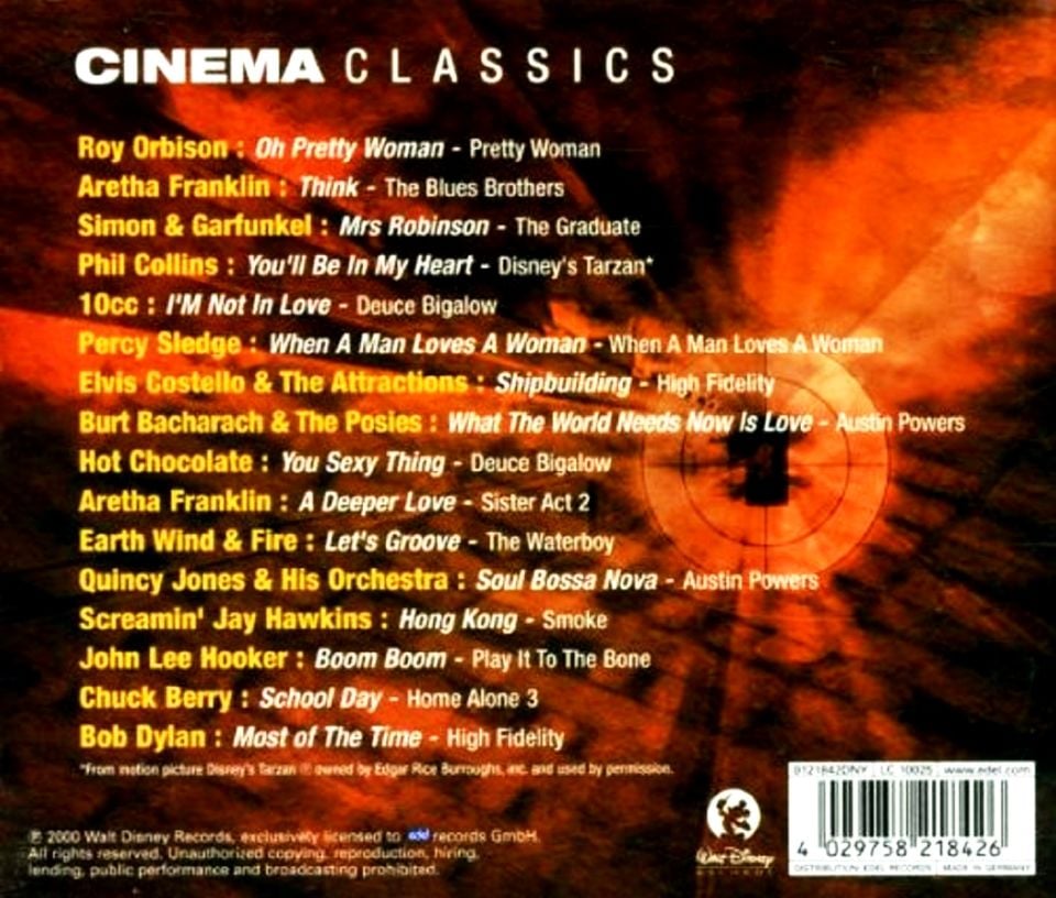 CINEMA CLASSICS - VARIOUS ARTISTS (CD) (2000)