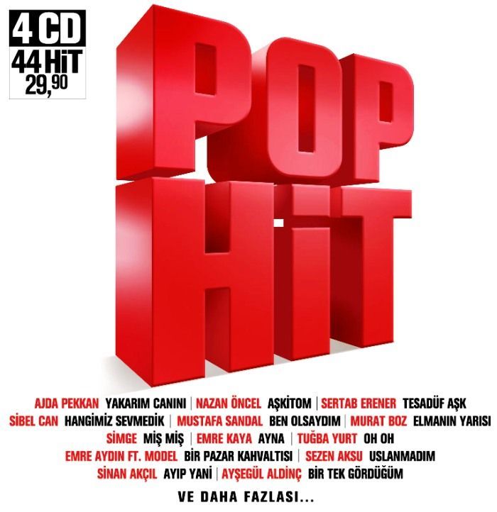 POP HIT - ÇEŞİTLİ SANATÇILAR (4 CD)