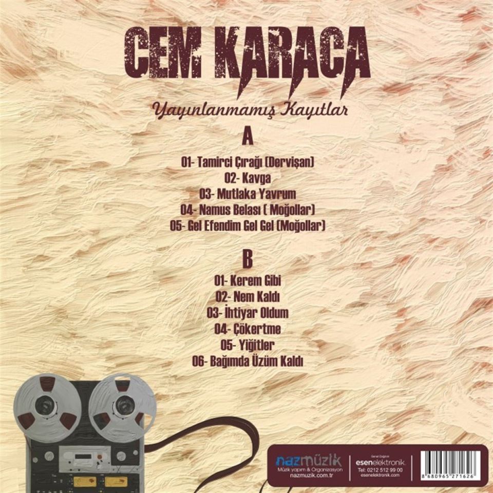 CEM KARACA - YAYINLANMAMIŞ KAYITLAR (LP)