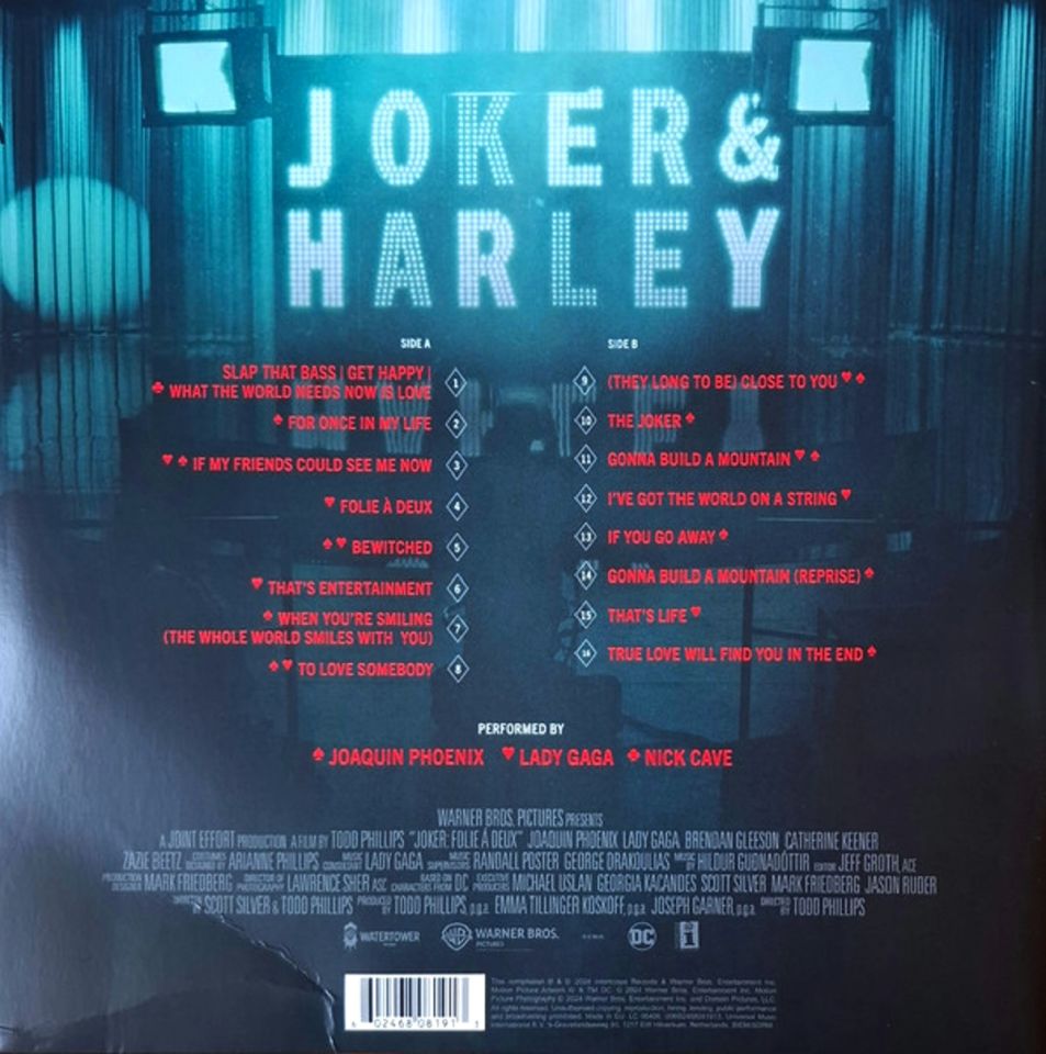 JOAQUIN PHOENIX, LADY GAGA - JOKER: FOLIE A DEUX (SOUNDTRACK) (LP) (2024)