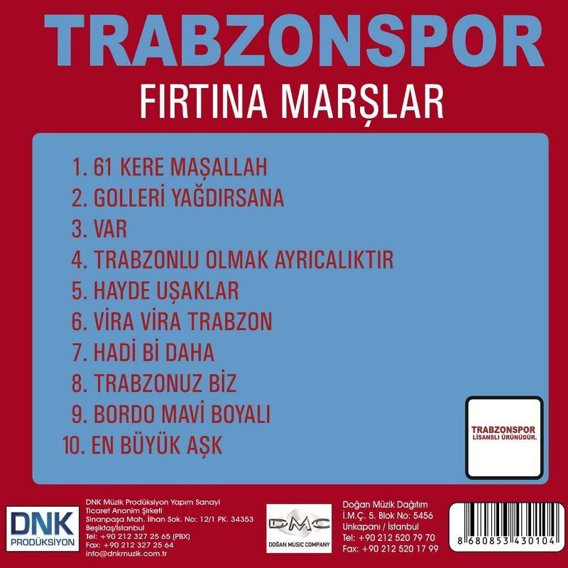 TRABZONSPOR - FIRTINA MARŞLAR