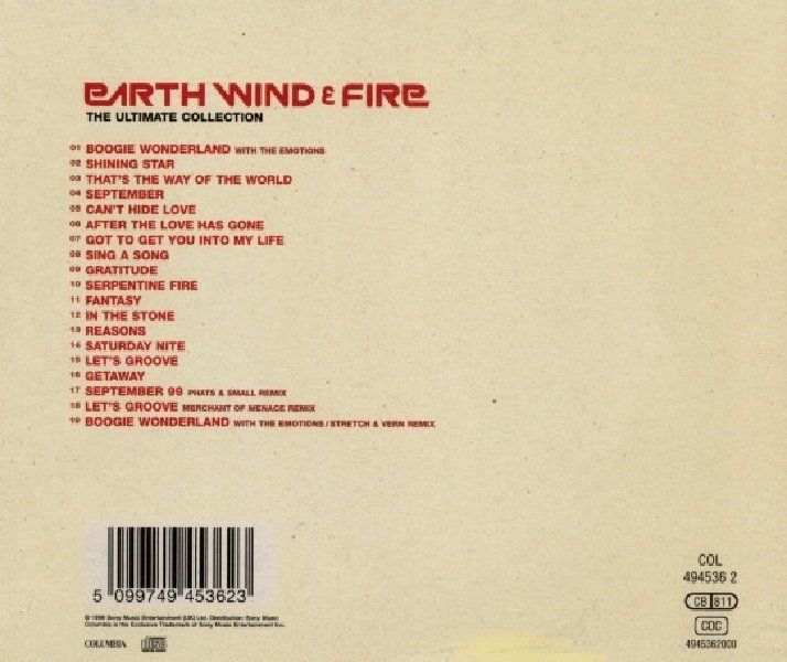 EARTH WIND & FIRE - THE ULTIMATE COLLECTION