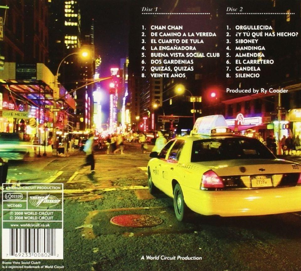 BUENA VISTA SOCIAL CLUB - BUENA VISTA SOCIAL CLUB AT CARNEGIE HALL  LIVE (2 CD) (2008)