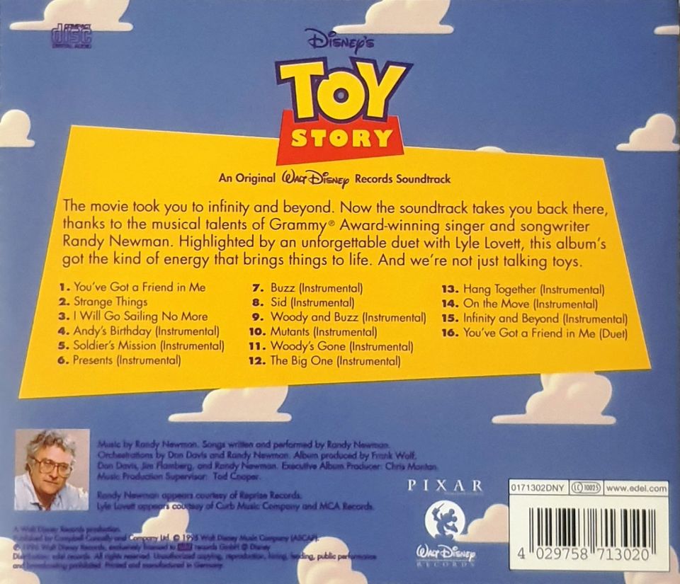 TOY STORY - SOUNDTRACK (CD)