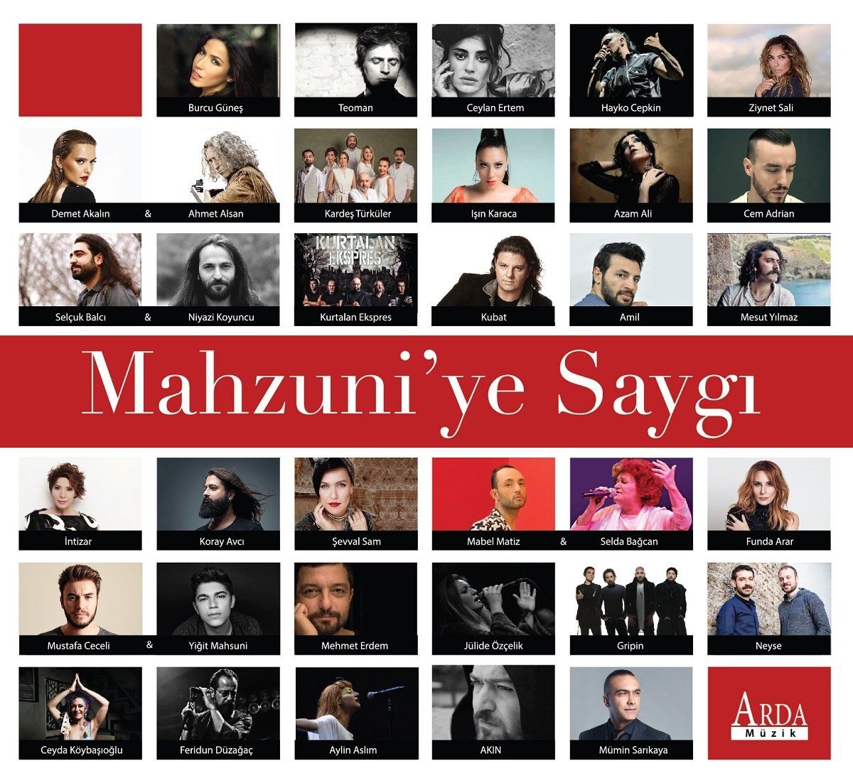 MAHZUNİ'YE SAYGI - ÇEŞİTLİ SANATÇILAR (2 CD)