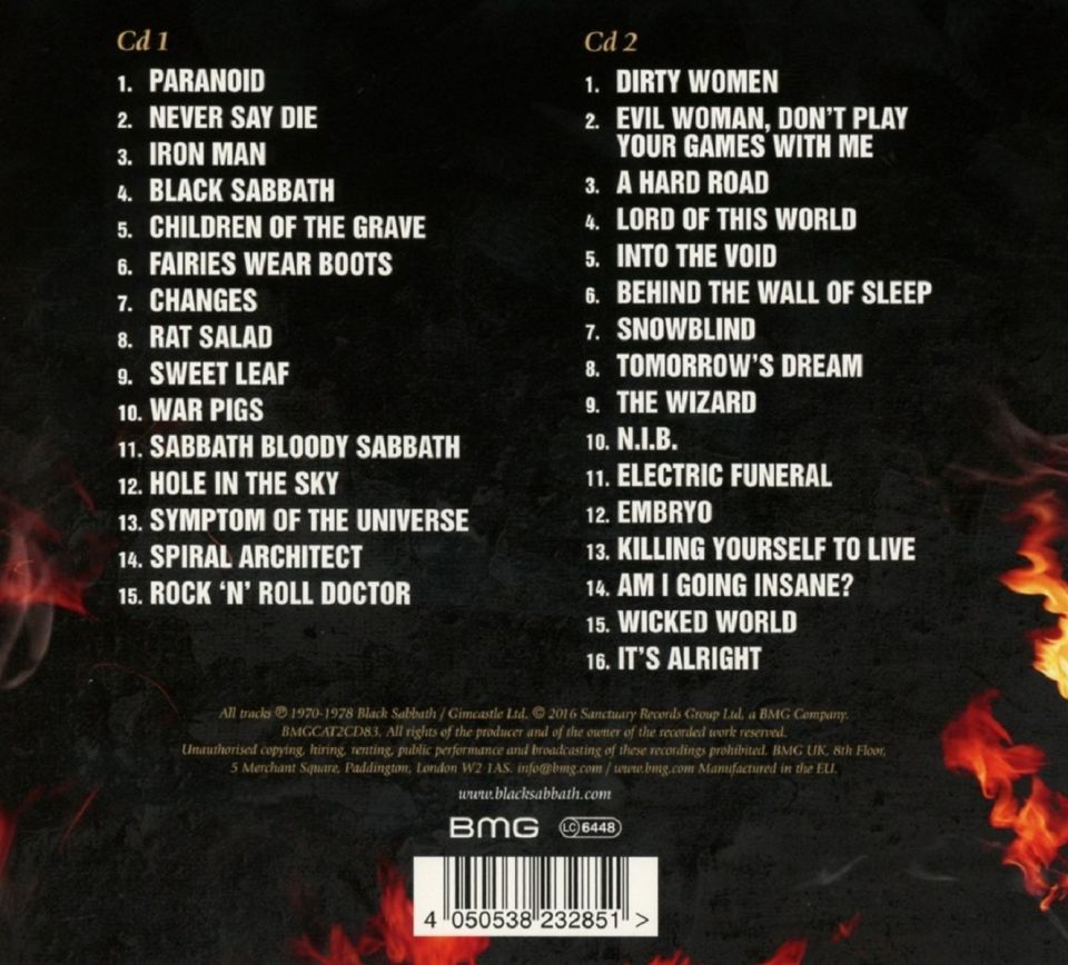 BLACK SABBATH - THE ULTIMATE COLLECTION (2 CD) (2016)