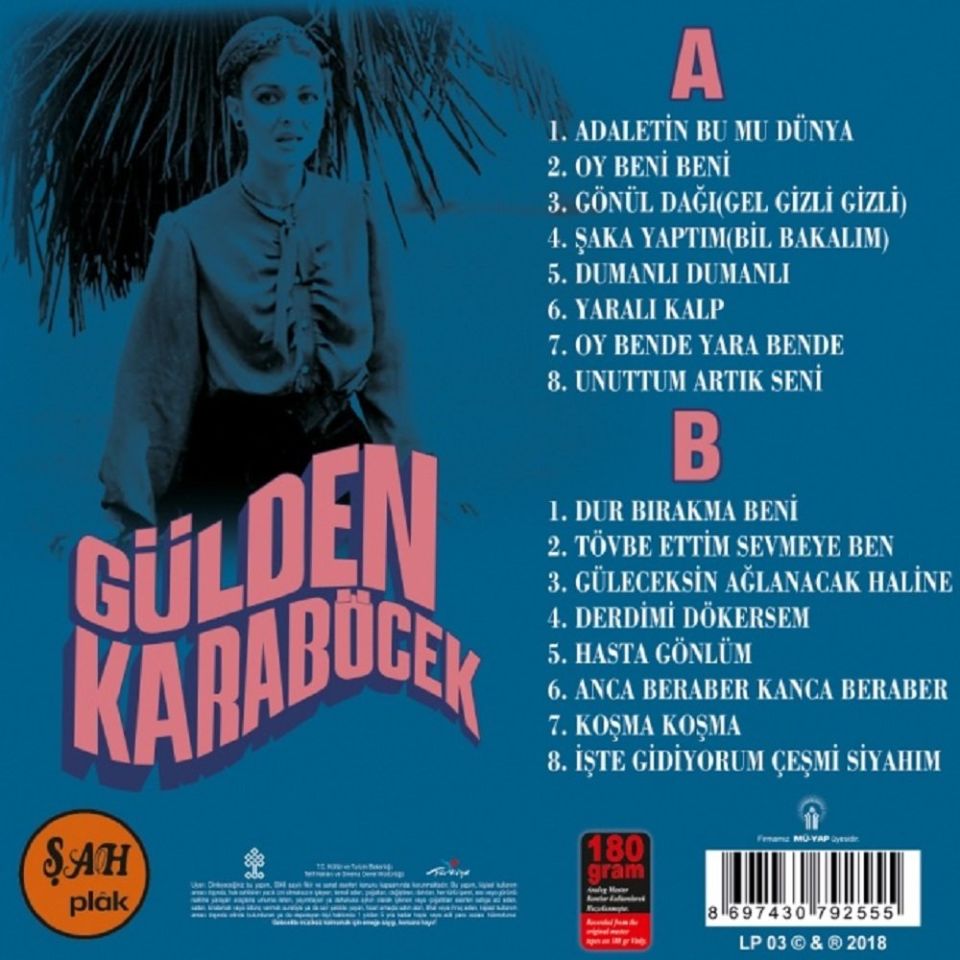 GÜLDEN KARABÖCEK – 1971-1973 ŞAH PLAK KAYITLARI (LP)