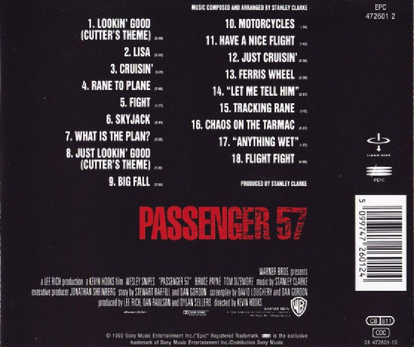STANLEY CLARKE - PASSENGER 57 (SOUNDTRACK) (CD) (1992)