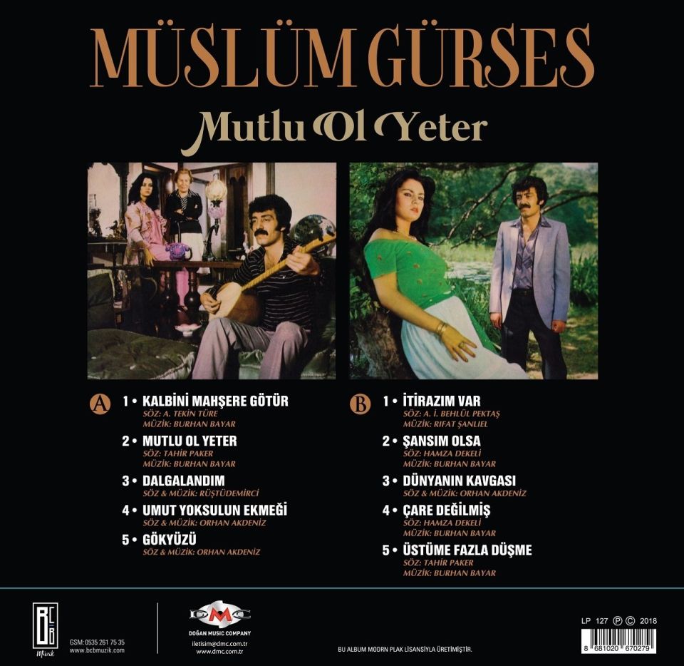 MÜSLÜM GÜRSES - MUTLU OL YETER (LP)