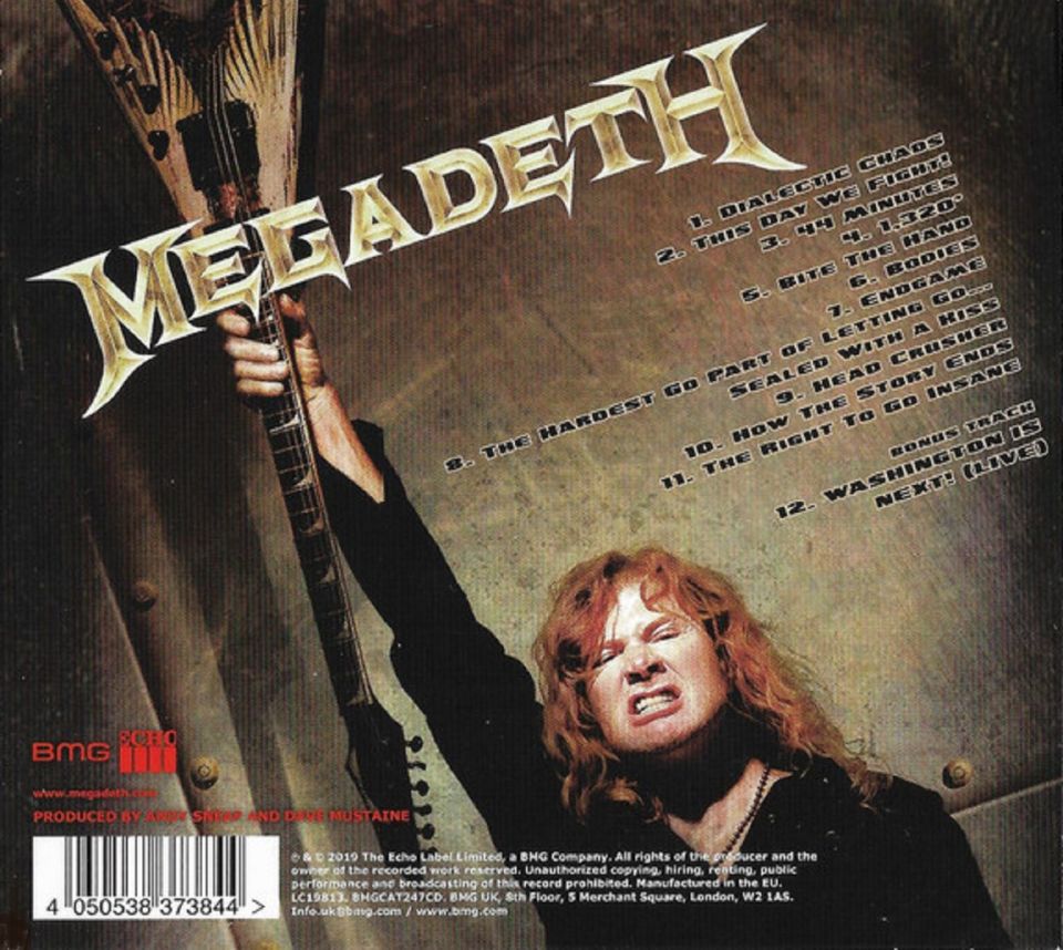 MEGADETH - ENDGAME (CD)(2019)
