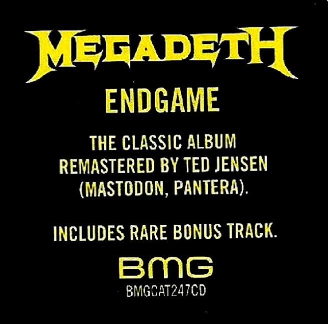MEGADETH - ENDGAME (CD)(2019)