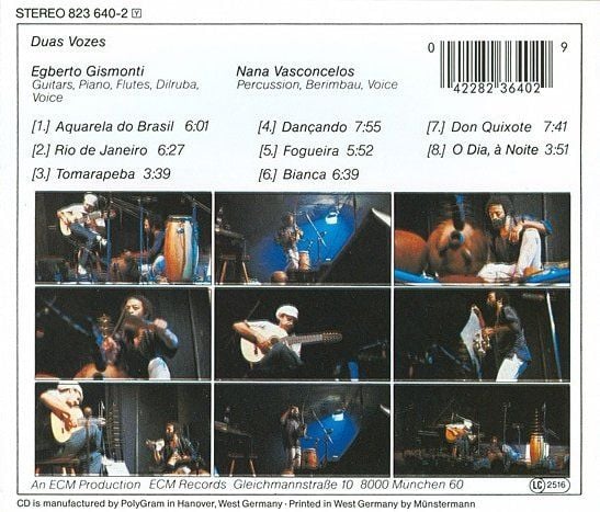 EGBERTO GISMONTI & NANA VASCONCELOS - DUAS VOZES (1985)