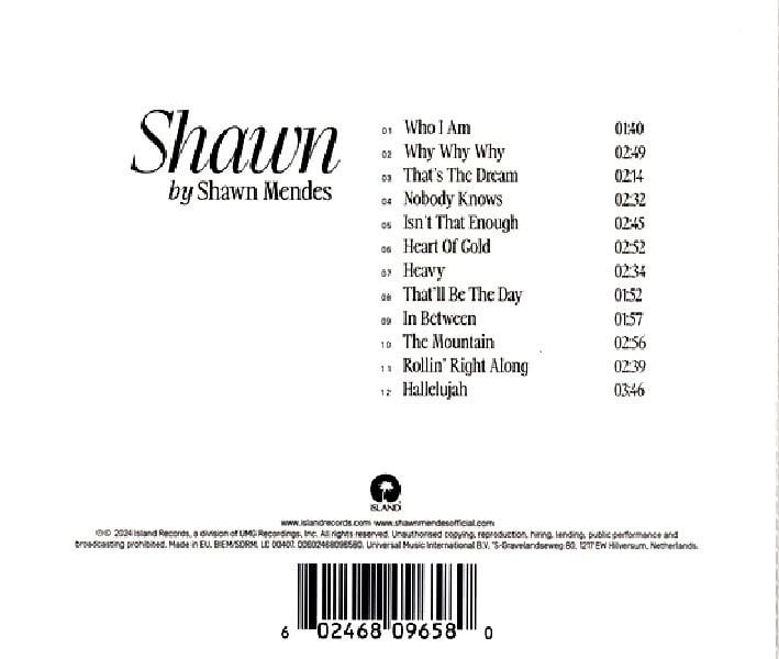 SHAWN MENDES - SHAWN (CD) (2024)