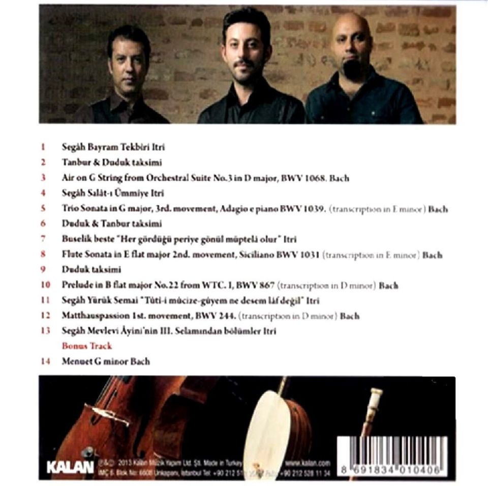 ERTAN  TEKİN, MURAT AYDEMİR & ÇAĞ ERÇAĞ - ITRİ & BACH