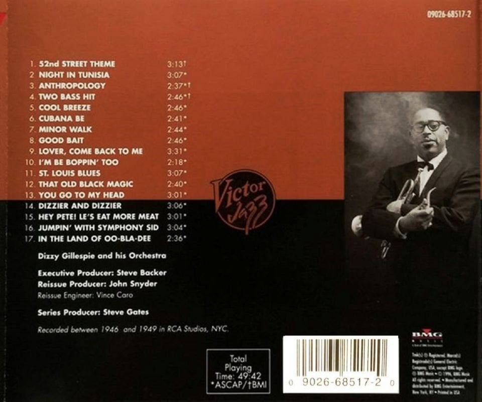DIZZY GILLESPIE - DIZZIER AND DIZZIER (CD) (1996)
