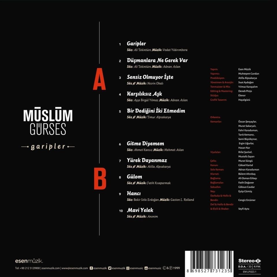 MÜSLÜM GÜRSES - GARİPLER (LP)