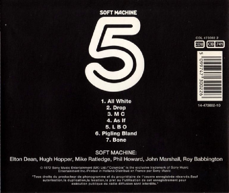 SOFT MACHINE - FIFTH (CD) (1992)