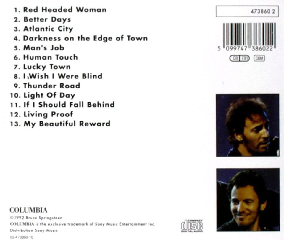 BRUCE SPRINGSTEEN - IN CONCERT (CD) (1992)