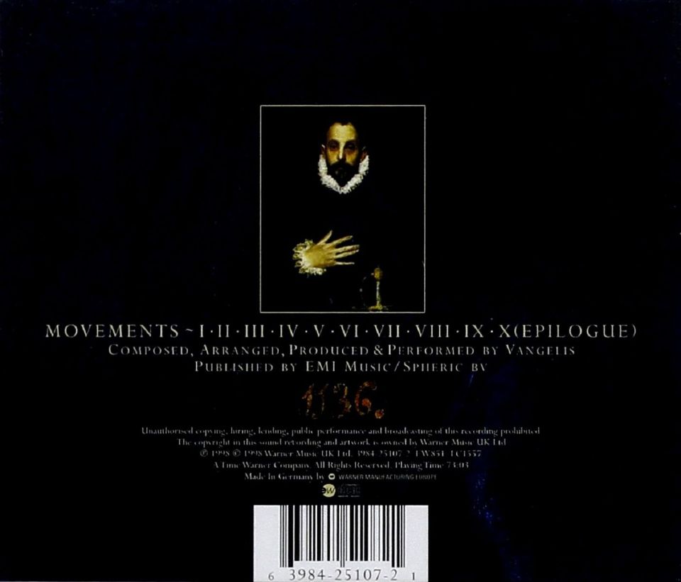 VANGELIS - EL GRECO (CD) (1998)