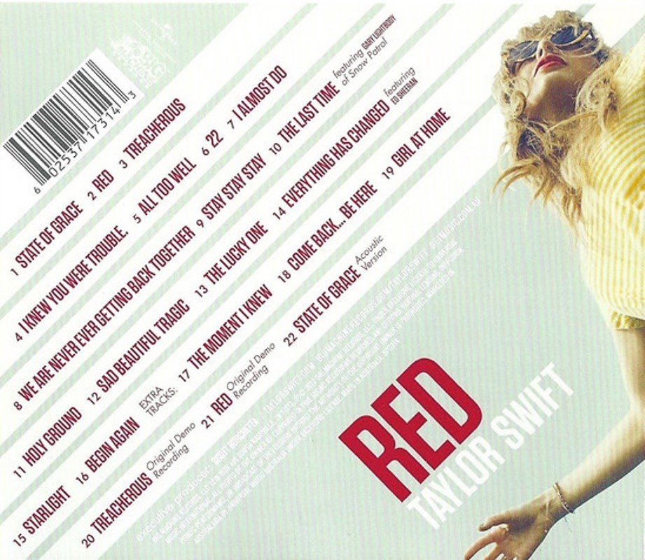 TAYLOR SWIFT - RED (DELUXE) (2 CD)