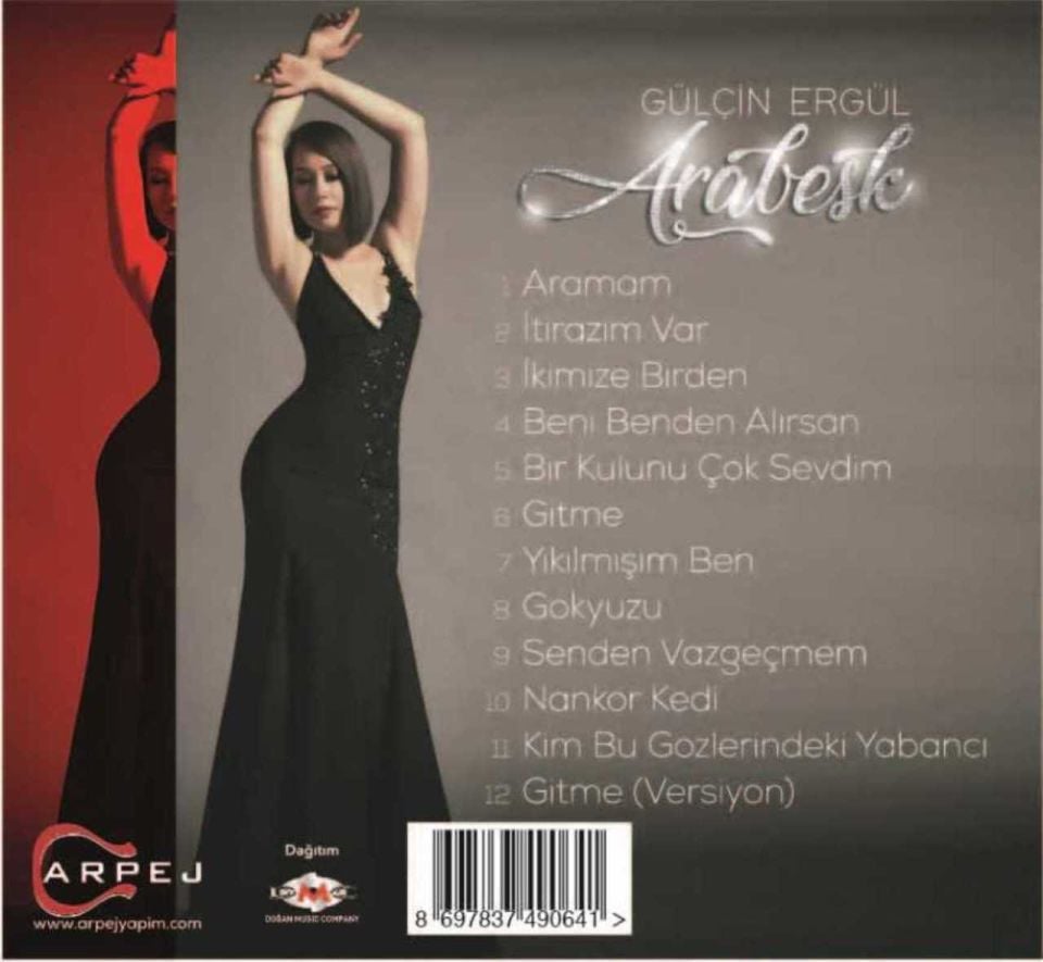 GÜLÇİN ERGÜL - ARABESK (CD) (2018)