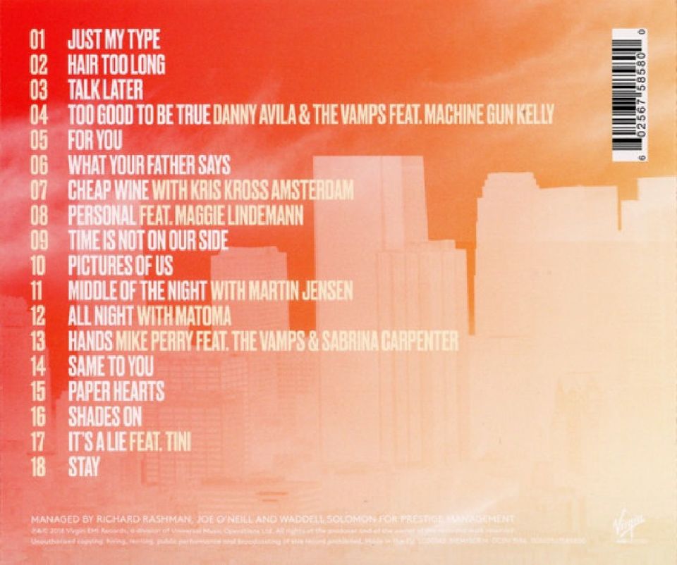 THE VAMPS - NIGHT & DAY (DAY EDITION) (CD)