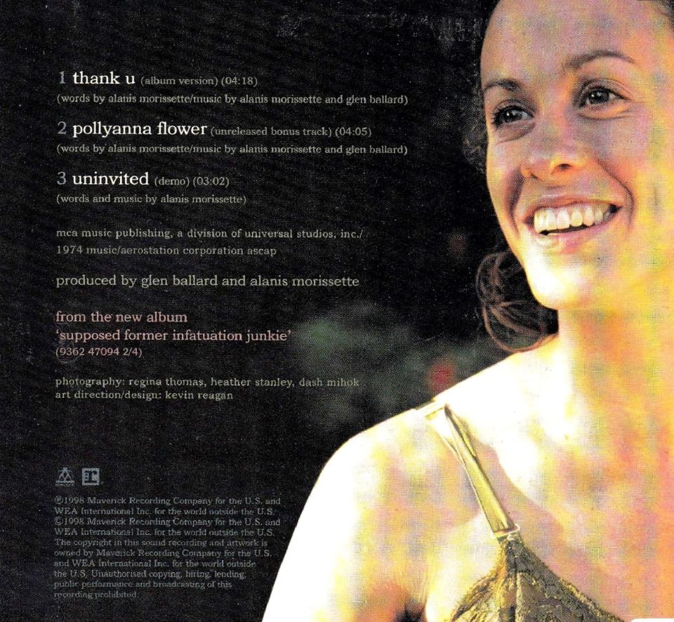 ALANIS MORISSETTE - THANK U (SINGLE CD)(1998)