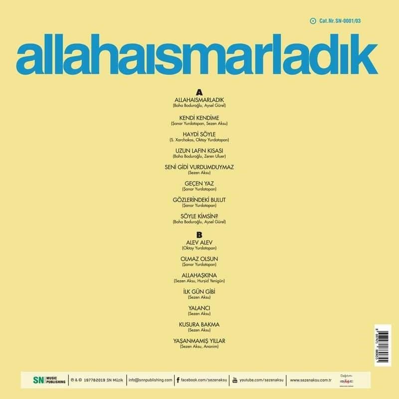 SEZEN AKSU - ALLAHAISMARLADIK (LP)