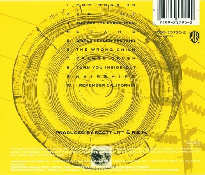 R.E.M. - GREEN (CD) (1988)