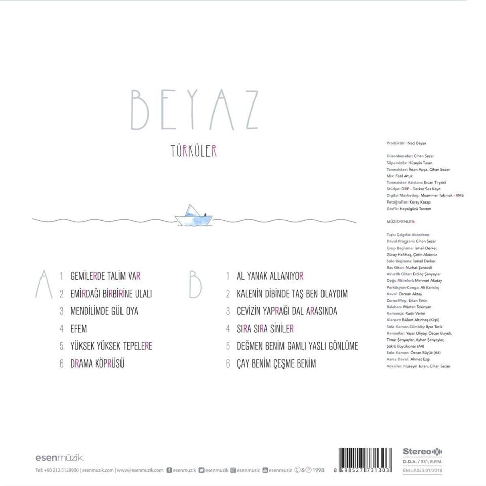 BEYAZ - TÜRKÜLER (LP)