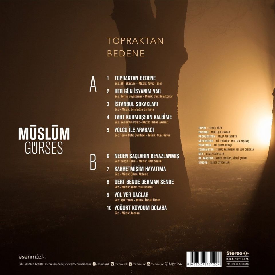 MÜSLÜM GÜRSES - TOPRAKTAN BEDENE (LP)
