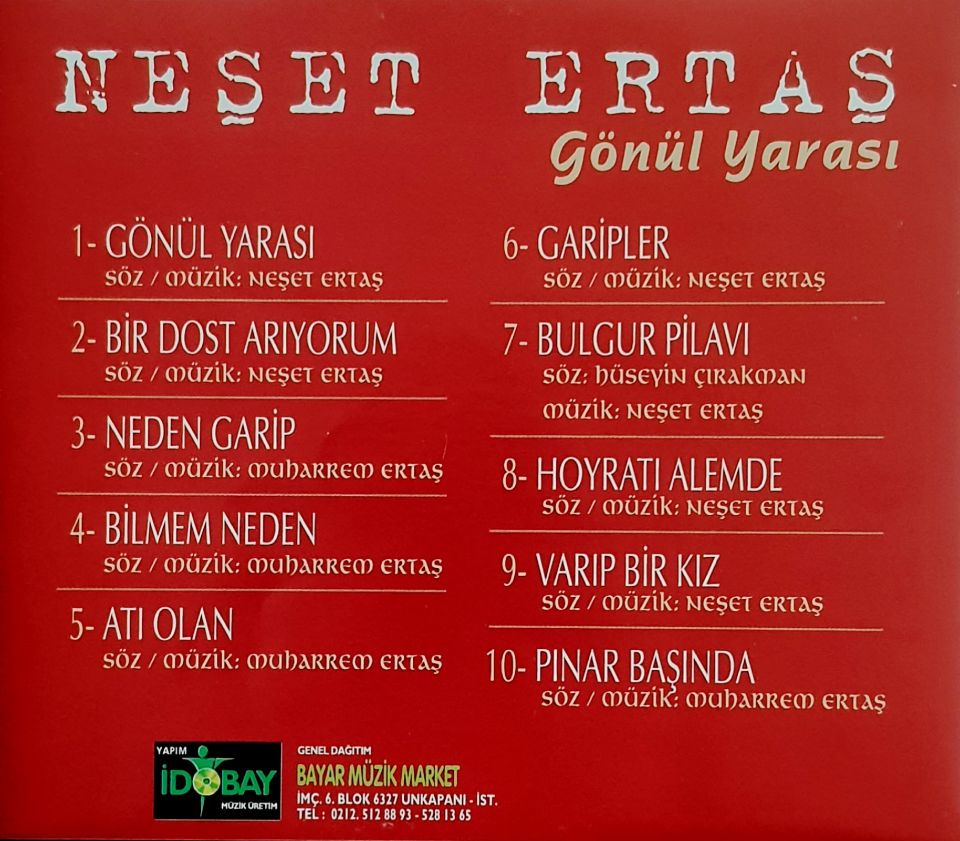 NEŞET ERTAŞ - GÖNÜL YARASI (CD)