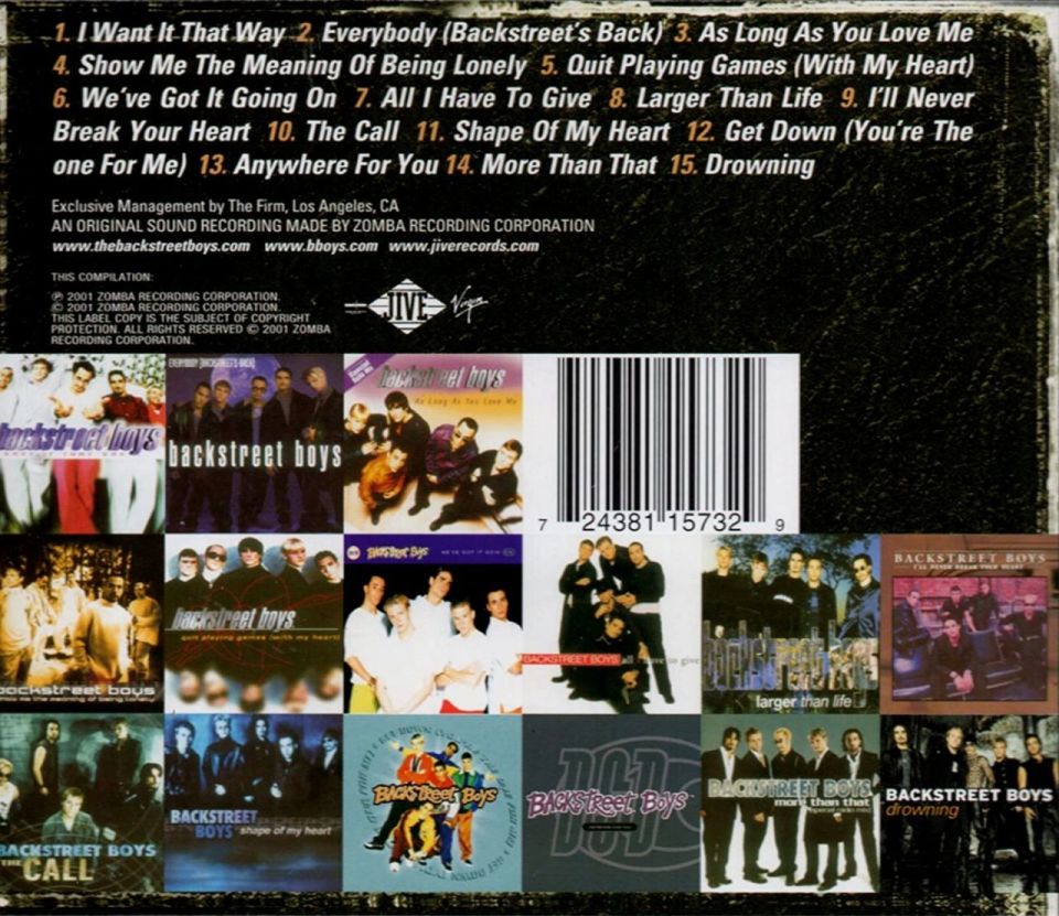 BACKSTREET BOYS - GREATEST HITS CHAPTER ONE